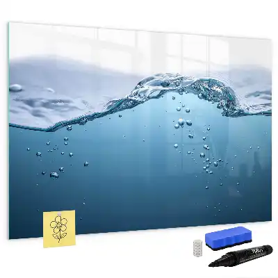 Tableau magnétique à dessiner motif gros plan sur l'eau
