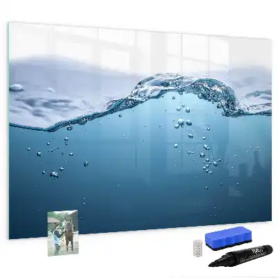 Tableau magnétique à dessiner motif gros plan sur l'eau