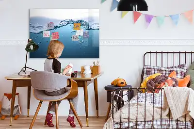 Tableau magnétique à dessiner motif gros plan sur l'eau