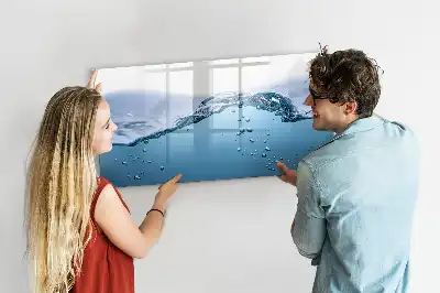 Tableau magnétique à dessiner motif gros plan sur l'eau