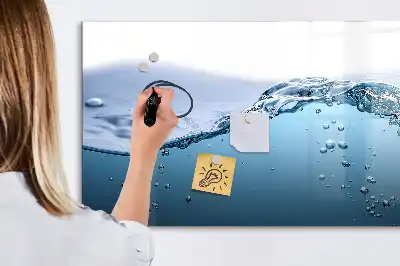 Tableau magnétique à dessiner motif gros plan sur l'eau