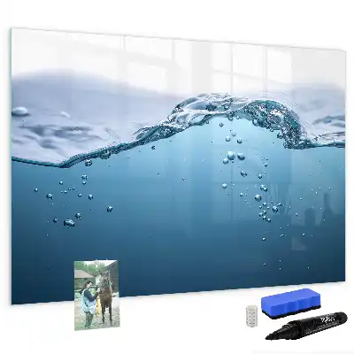 Tableau magnétique à dessiner motif gros plan sur l'eau
