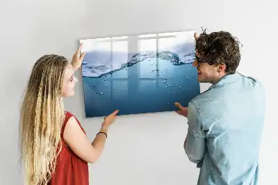 Tableau magnétique à dessiner motif gros plan sur l'eau