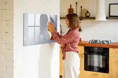 Tableau magnétique à dessiner motif part de gâteau
