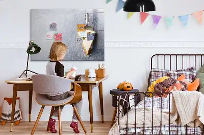 Tableau magnétique à dessiner motif part de gâteau