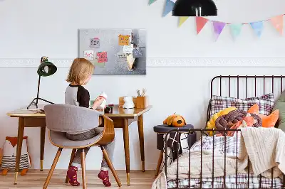Tableau magnétique à dessiner motif part de gâteau