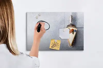 Tableau magnétique à dessiner motif part de gâteau