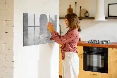 Tableau magnétique à dessiner modèle mur brut