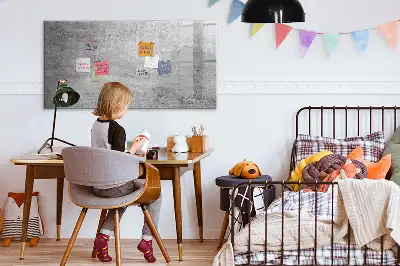 Tableau magnétique à dessiner modèle mur brut