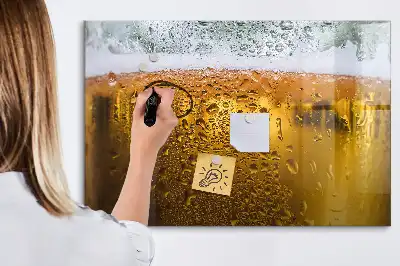 Tableau magnétique pour dessiner en forme de chope de bière