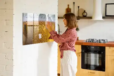 Tableau magnétique pour dessiner en forme de chope de bière