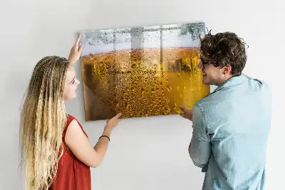 Tableau magnétique pour dessiner en forme de chope de bière