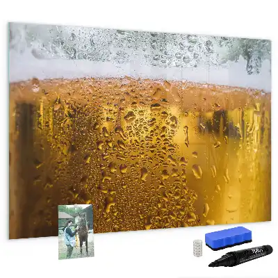 Tableau magnétique pour dessiner en forme de chope de bière