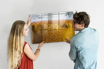 Tableau magnétique pour dessiner en forme de chope de bière