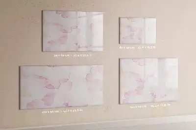 Tableau magnétique à dessiner motif pétales en aquarelle