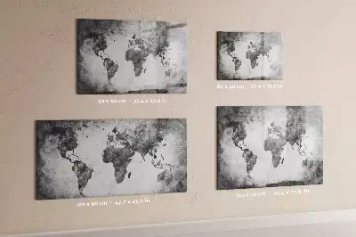 Tableau magnétique pour dessiner carte du monde