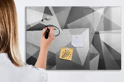 Tableau magnétique à dessiner modèle abstraction 3D