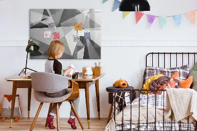Tableau magnétique à dessiner modèle abstraction 3D