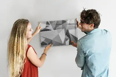 Tableau magnétique à dessiner modèle abstraction 3D