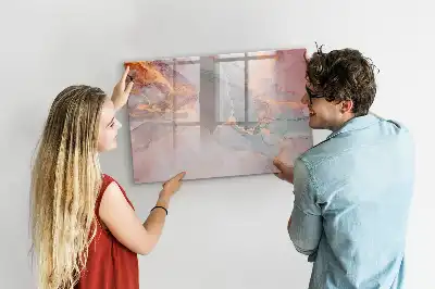 Tableau magnétique pour dessiner marbre décoratif