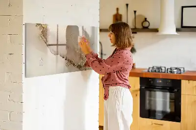 Tableau magnétique à dessiner marbre doré