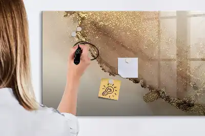 Tableau magnétique à dessiner marbre doré