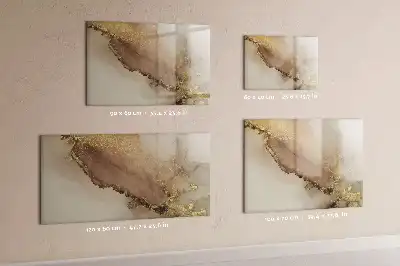 Tableau magnétique à dessiner marbre doré