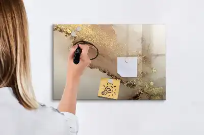 Tableau magnétique à dessiner marbre doré