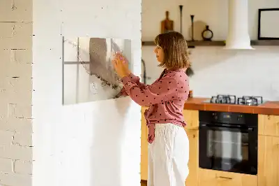 Tableau magnétique à dessiner marbre doré