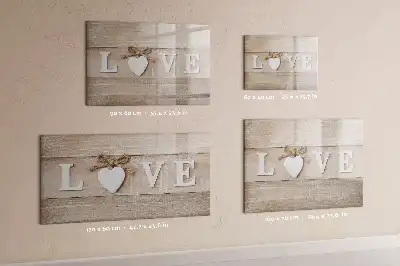 Tableau magnétique à dessiner motif texte amour