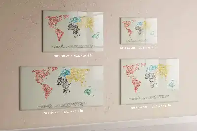 Carte du monde magnétique tableau pour dessiner