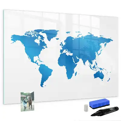 Tableau magnétique pour dessiner carte du monde