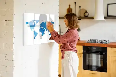 Tableau magnétique pour dessiner carte du monde