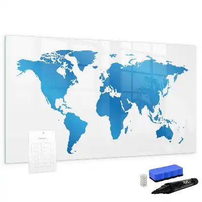 Tableau magnétique pour dessiner carte du monde