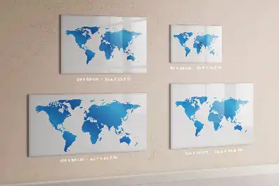 Tableau magnétique pour dessiner carte du monde