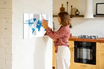Tableau magnétique pour dessiner carte du monde