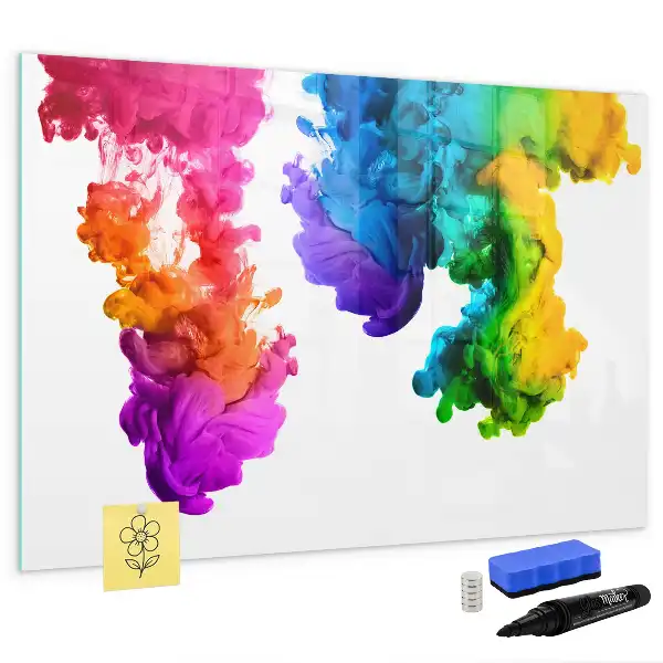 Tableau magnétique à dessiner arc-en-ciel de couleurs