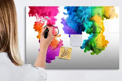 Tableau magnétique à dessiner arc-en-ciel de couleurs
