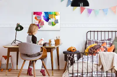 Tableau magnétique à dessiner arc-en-ciel de couleurs