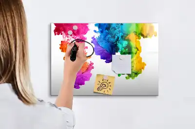 Tableau magnétique à dessiner arc-en-ciel de couleurs