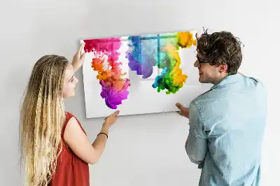 Tableau magnétique à dessiner arc-en-ciel de couleurs