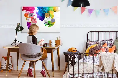 Tableau magnétique à dessiner arc-en-ciel de couleurs