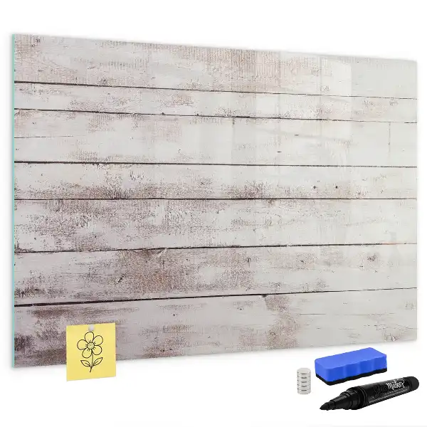 Tableau magnétique pour dessiner motif de planches en bois