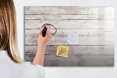 Tableau magnétique pour dessiner motif de planches en bois