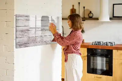 Tableau magnétique pour dessiner motif de planches en bois