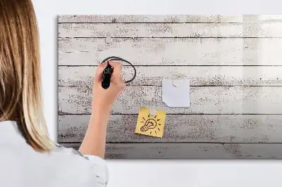 Tableau magnétique pour dessiner motif de planches en bois