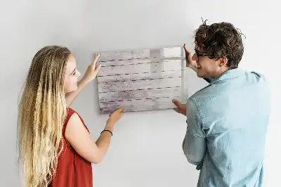 Tableau magnétique pour dessiner motif de planches en bois