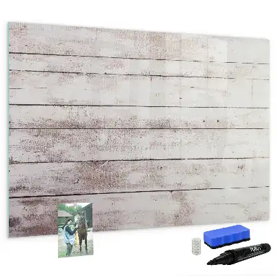 Tableau magnétique pour dessiner motif de planches en bois