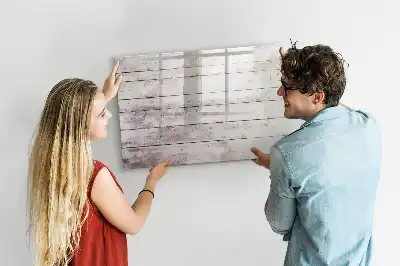 Tableau magnétique pour dessiner motif de planches en bois