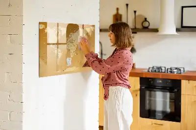Carte du monde tableau magnétique à dessiner